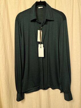Caruso Knit 100% Wool Cardigan/Shirt